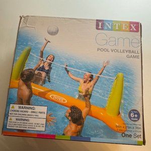 Intex Pool Volleyball Game 94" X 25" X 36" One Set for 6+ Years NEW